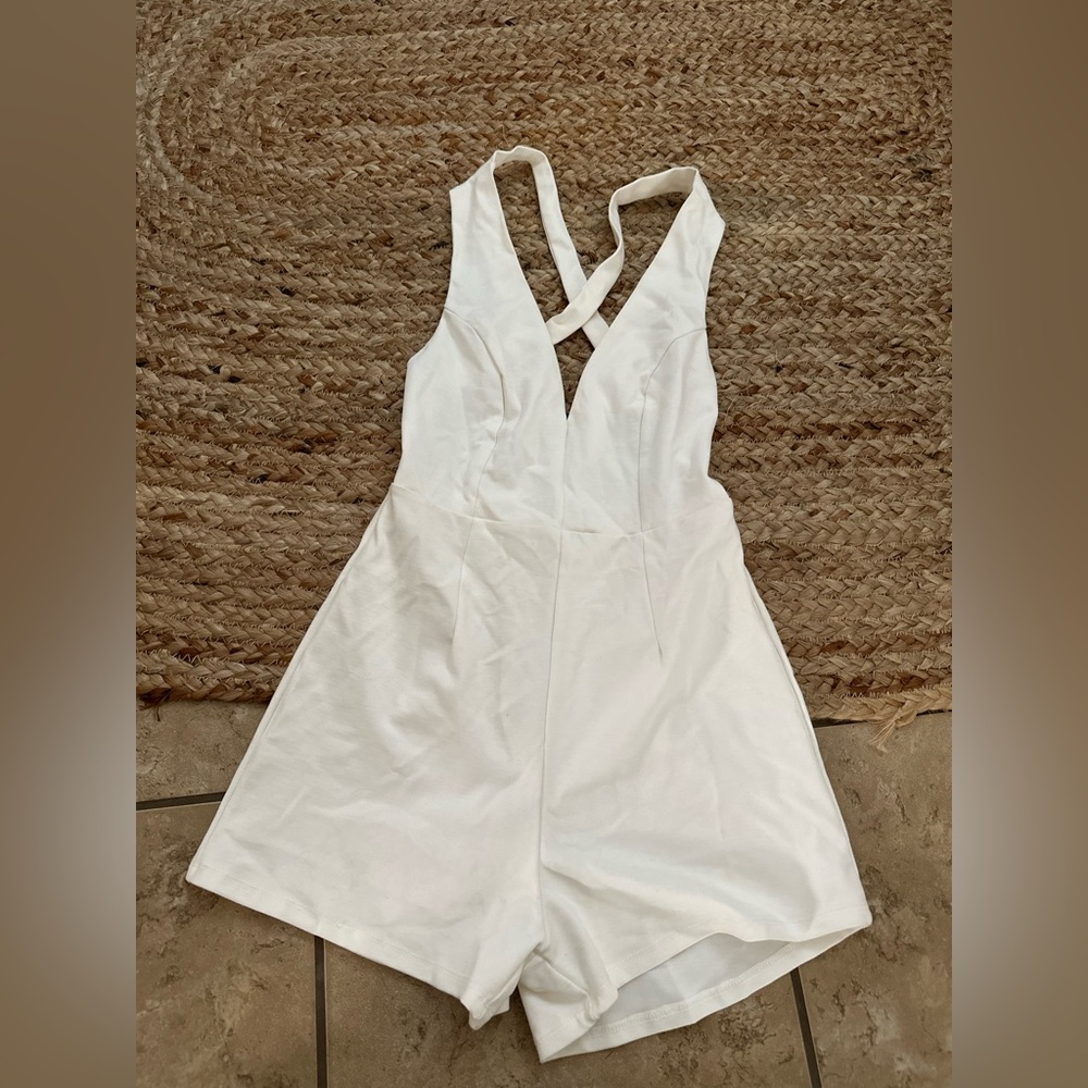 CRISS CROSS BACK FORMAL ROMPER